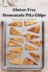 homemade gluten free pita chips the