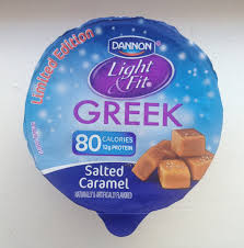 Review Dannon Light Fit Salted Caramel Greek Yogurt