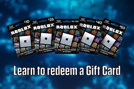 how to redeem a roblox gift card a