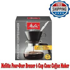 melitta pour over brewer 6 cup cone