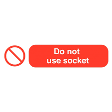 Do Not Use Socket Labels Do Not Use