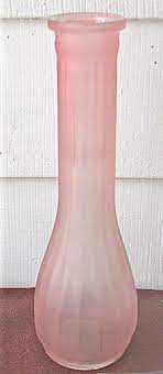 Depression Glass Bud Vase Antique Pink