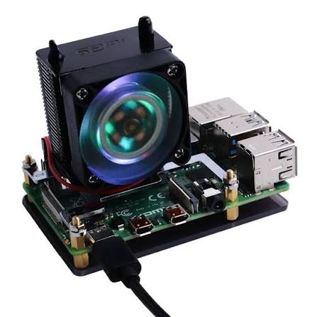 Buy ICE Tower CPU Cooling Fan for Raspberry Pi 4B/3B/B Silver/Black Online