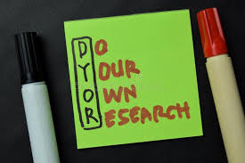 DYOR - Do Your Own Research Write on Sticky Notes Isolated on Office Desk  Stock Photo - Image of wood, research: 195460912