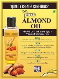 cold pressed almond oil high in