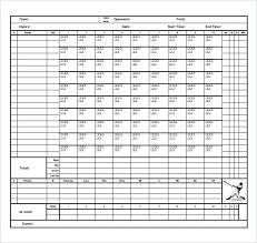 Baseball Score Sheet Sample Blank Craft Ideas Scorecard Book