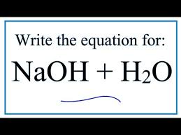 Naoh H2o Sodium Hydroxide Water