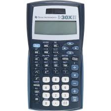 Four function calculator with a square root key or *scientific calculator. Texas Instruments Ti 30xiis Solar 2 Line Scientific Calculator Navy Staples Ca