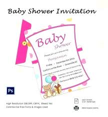 Invitation Template Microsoft Word Free Baby Shower Invitation