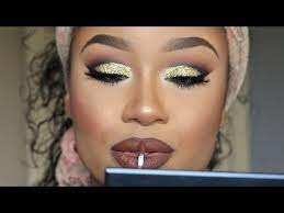 gold glitter prom 2016 makeup tutorial