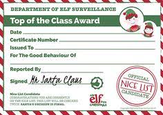 Print your honorary elf certificate here. 14 Christmas Elf Certificates Ideas Christmas Elf Certificate Elf
