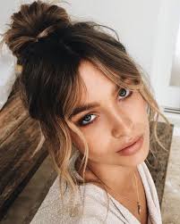 40 best haircuts with bangs to inspire your next trendy hairstyle. Bridal Bangs Curtain Bangs With Wedding Updos Loose Wavy Hair