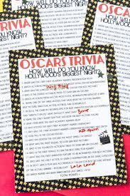 It's like the trivia that plays before the movie starts at the theater, but waaaaaaay longer. Free Printable Oscar Trivia Game Play Party Plan
