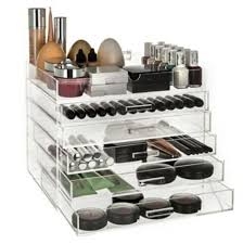 acrylic cosmetic makeup organiser box