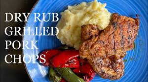 how to dry rub and grill pork chops