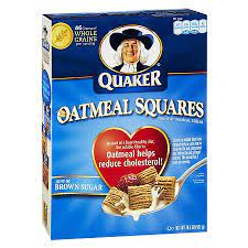 quaker oats oatmeal squares crunchy
