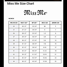 What Are Miss Me Jeans Sizes The Best Style Jeans