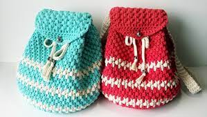 easy crochet backpack free pattern video
