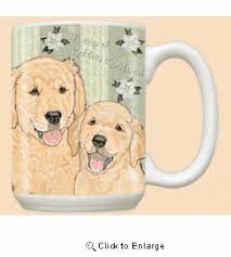 golden retriever coffee mug cups