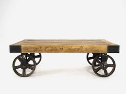 Industrial Cart Coffee Table 3d Model
