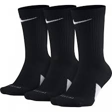 Nike Basketball Elite Cushioned Crew Socks 3 Pair Pack