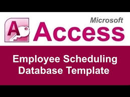 Microsoft Access Employee Scheduling Database Template Youtube