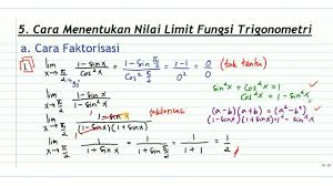 Menghitung limit fungsi yang mengarah ke konsep tu. Bikin Kaget Menentukan Nilai Limit Fungsi Trigonometri Dengan Cara Faktorisasi Cara Mudah Simpel Bulan Agustus 2020 Jazz Indonesia