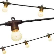 Industrial String Lights Outdoor Lighting The Home Depot