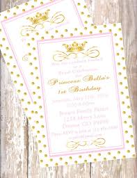 Printable Pdf Princess Invitations Pink And Gold Baby Shower