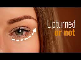 how to recognize upturned eyes you
