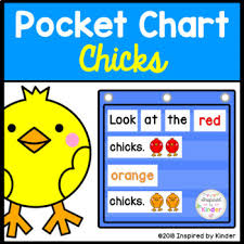 Pocket Chart Sentences Spring Chicks