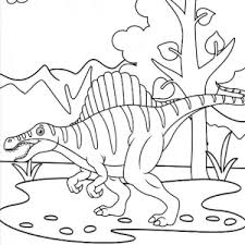 spinosaurus coloring pages dinosaur