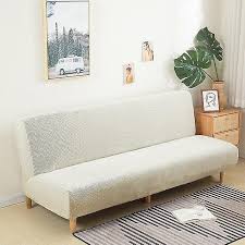 Large Armless Sofa Bed Slipcover Couch