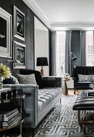 with grey walls and grey furniture