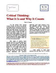 Critical Thinking  What It Is and Why It Counts Peter A  Facione Critical Thinking in Health Sciences Education  Considering    Three Waves   