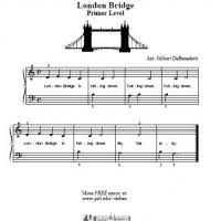Piano notes for london bridge is falling down: London Bridge For Piano