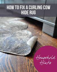 The water and mild soapy solution will help to break up the stain and restore your cowhide. How To Fix A Curling Cow Hide Rug Cow Hide Rug Clean Cowhide Rug Cow Rug
