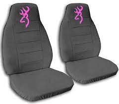 Cute Car Seat Covers Velour Charcoal