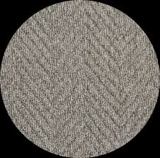grey round tufted wool carpet for