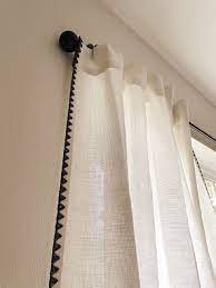how to hang curtains with command hooks