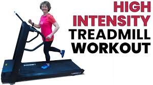seniors treadmill running workout