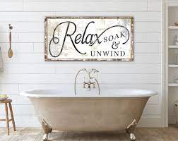 Vintage Style Relax Soak Unwind Bath