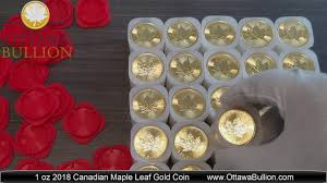 1 oz 2018 canadian maple leaf gold coin