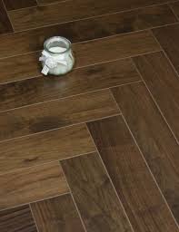 diamond herringbone walnut floor