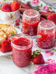 easy strawberry rhubarb jam video