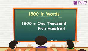 1500 in words write 1500 in words