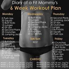 Workout Plan Diary Of A Fit Mommy