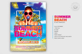 summer beach flyer template v4 party