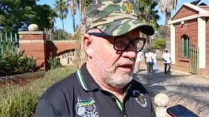 He completed his higher education at rand afrikaans university (rau). Carl Niehaus At Protest Against Racist Banks In South Africa