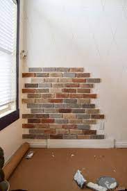 brick veneer wall diy brick wall faux